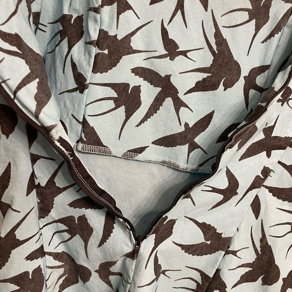 Light blue 50s style sparrow dress - Picture 6 of 7